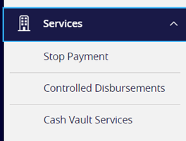 services tab