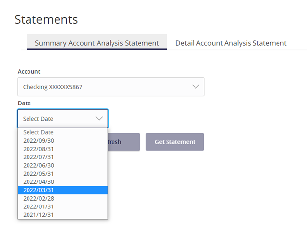 statements screenshot