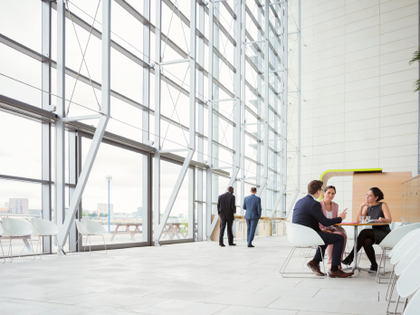 office with big window