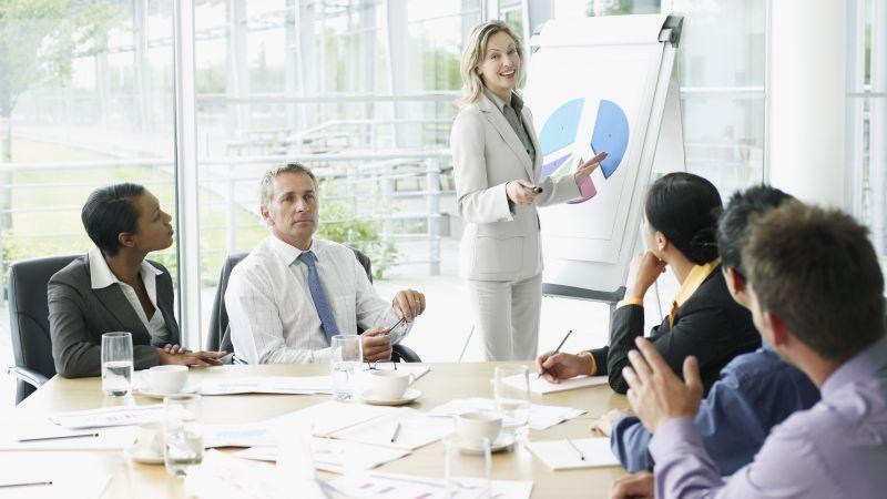 businesspeople meeting Businesspeople having meeting in conference room