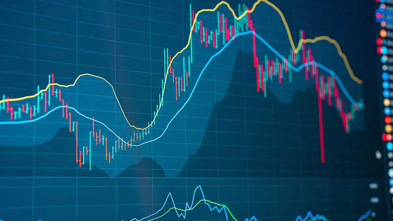 Investment Insights stock market line graph