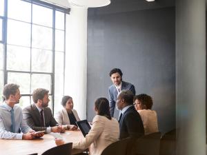 Private Bank Businesspeople meeting